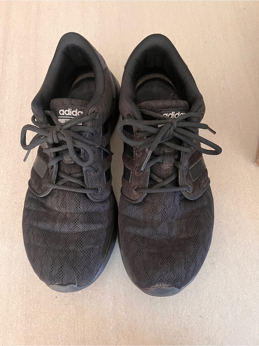 Adidas Womans Black Running Sneakers